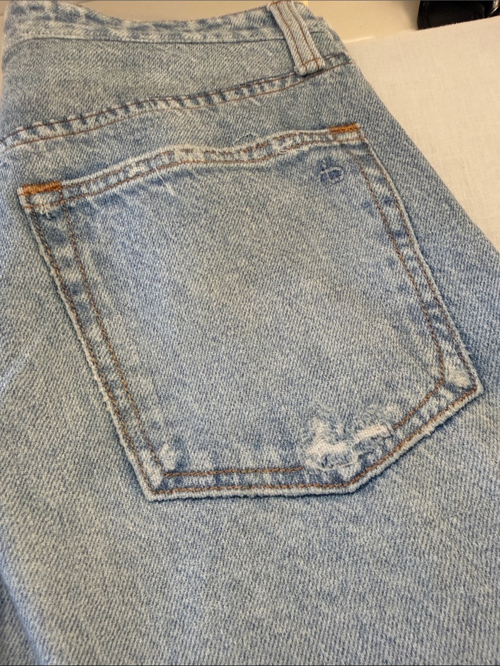 rag & bone rb Miramar Sofie Ankle Wide Leg Sweatpants Jeans in Meadow Blue 25 - Picture 6 of 6